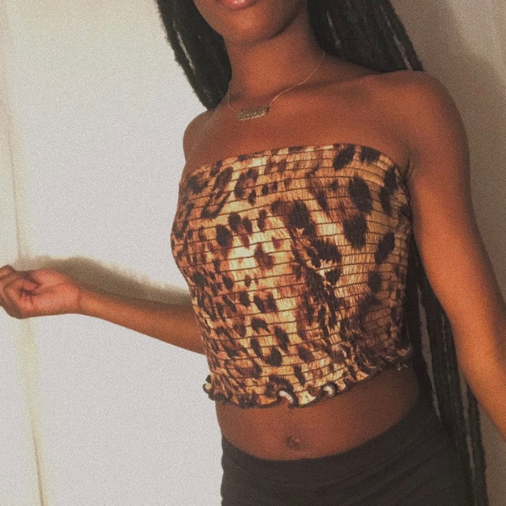 Cheetah Print Tube Top